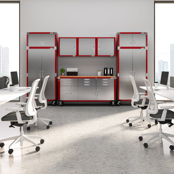 UltraHD® 8-Piece Storage Cabinet System with Rolling Workbench