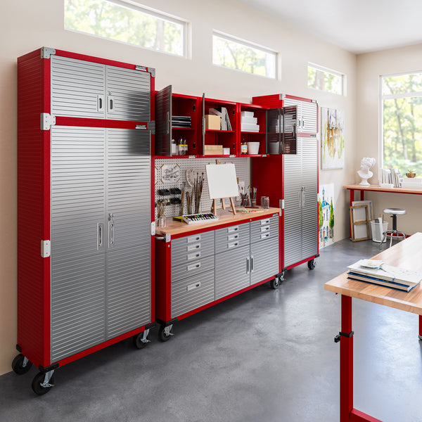 UltraHD® 8-Piece Storage Cabinet System with Rolling Workbench