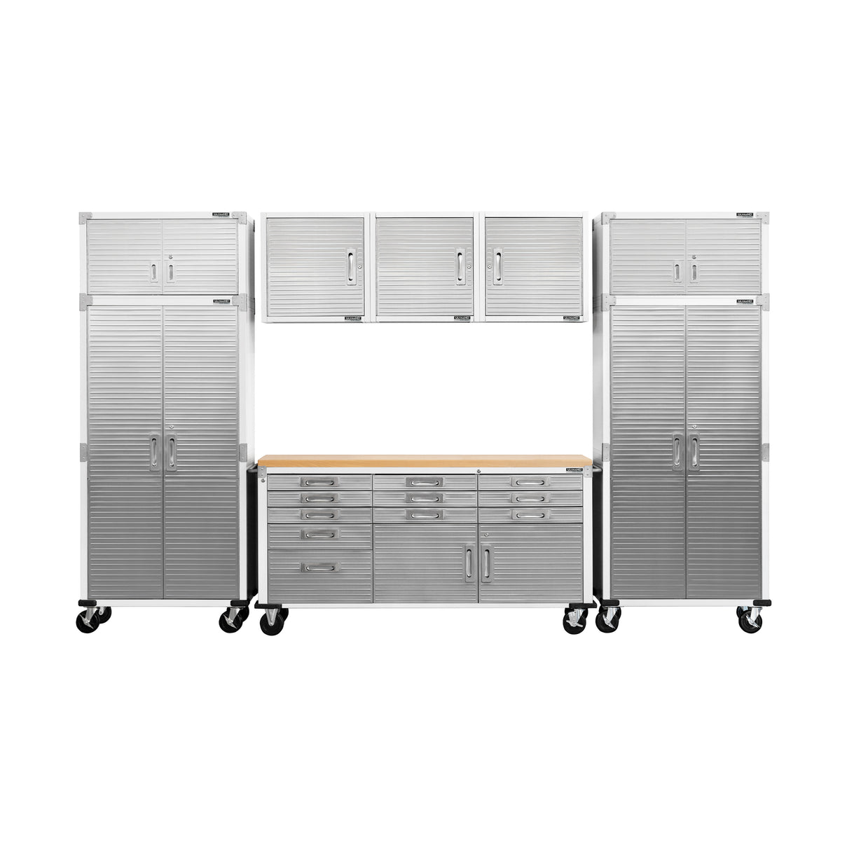 Seville Classics UltraHD® 8-Piece Storage Cabinet System with
