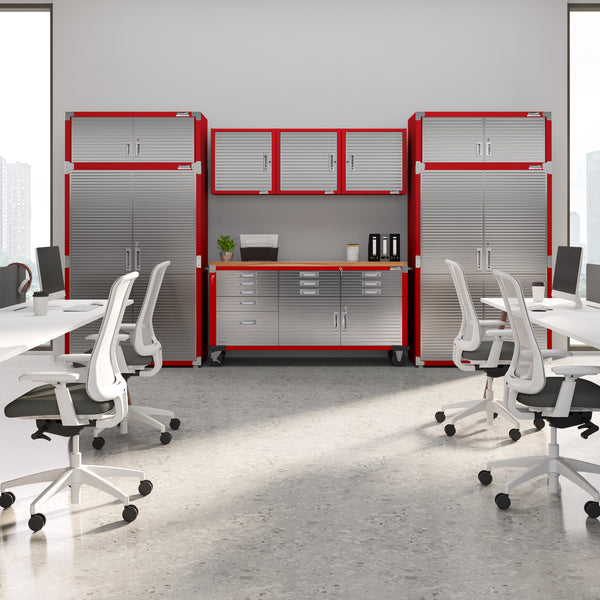 UltraHD® 8-Piece Storage Cabinet System with Rolling Workbench