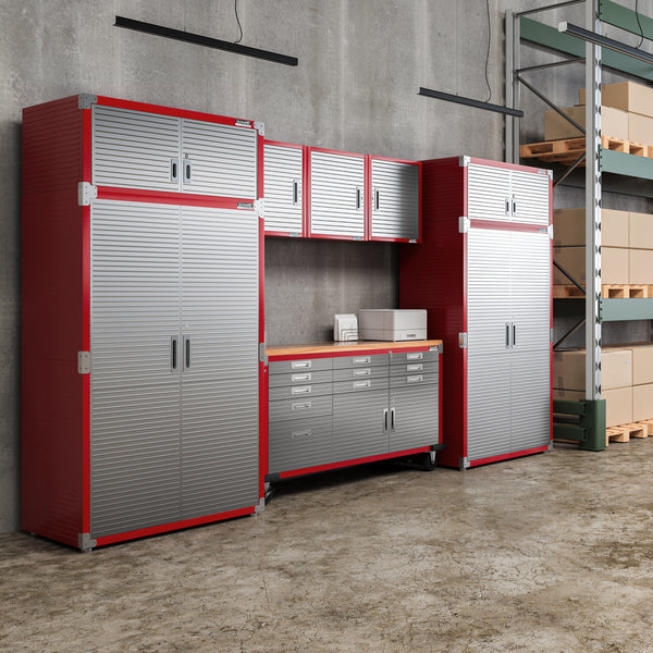 UltraHD® 8-Piece Storage Cabinet System with Rolling Workbench