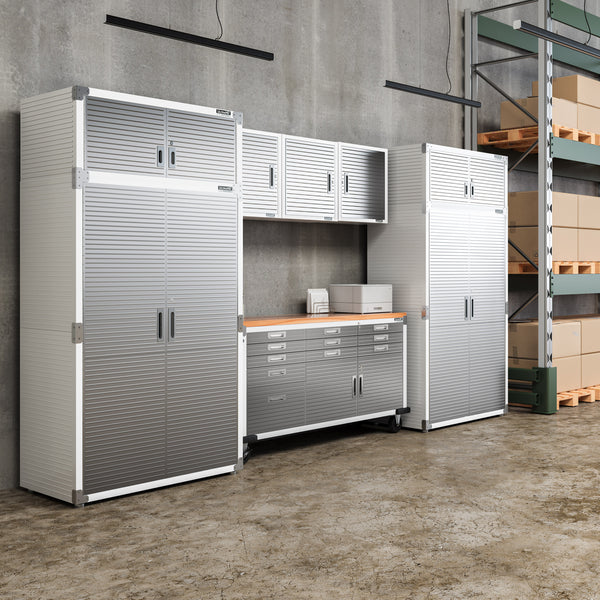 UltraHD® 8-Piece Storage Cabinet System with Rolling Workbench