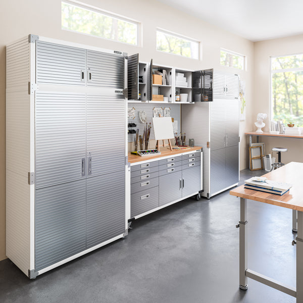 UltraHD® 8-Piece Storage Cabinet System with Rolling Workbench