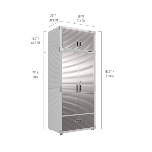 UltraHD® 2-Piece Storage Cabinet with Bottom Drawer Set