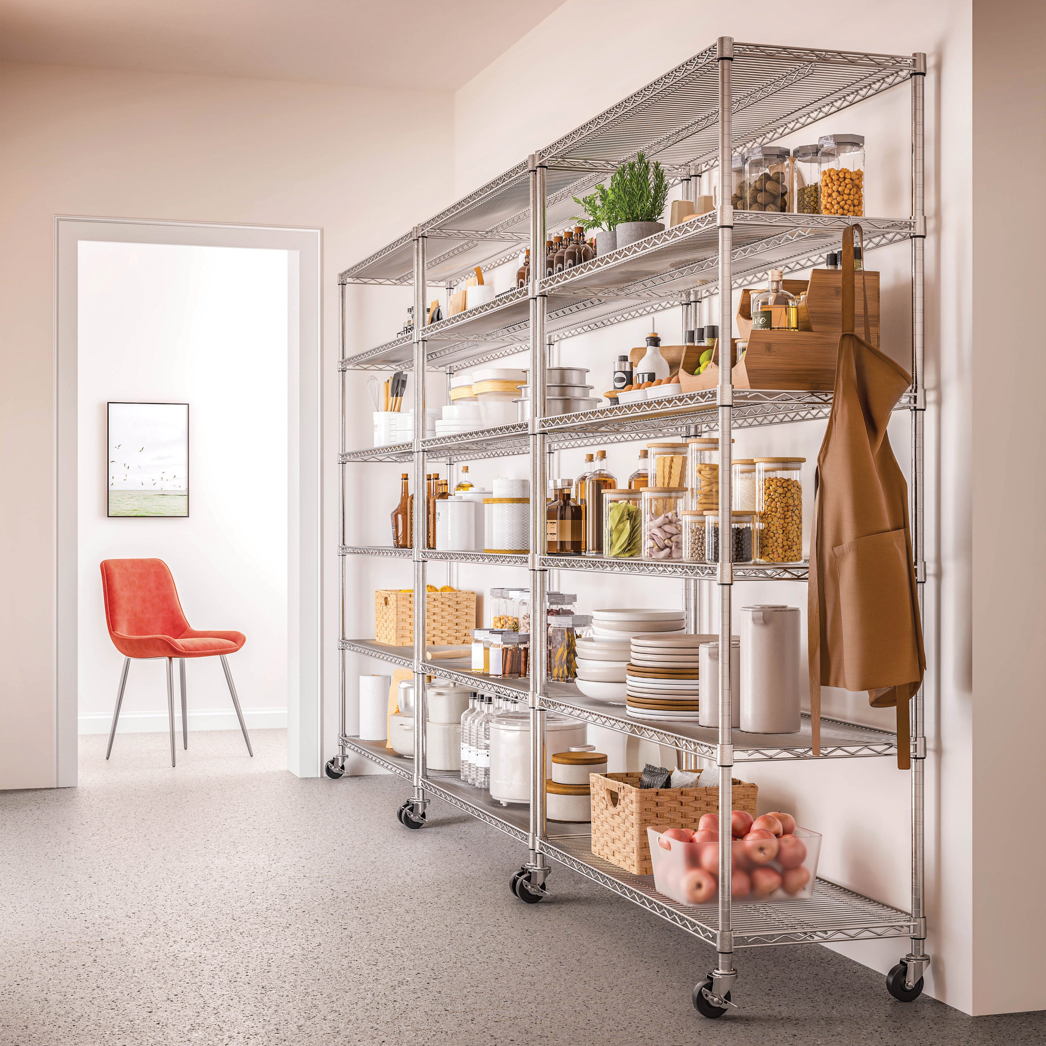 UltraDurable® 6-Tier NSF-Certified Steel Shelving