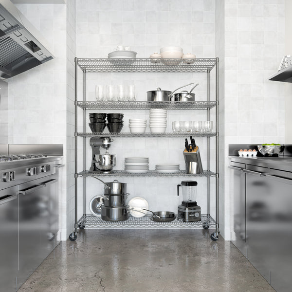 UltraDurable® 5-Tier NSF-Certified Steel Shelving