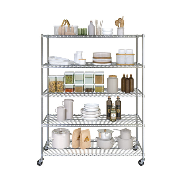 UltraDurable® 5-Tier NSF-Certified Steel Shelving
