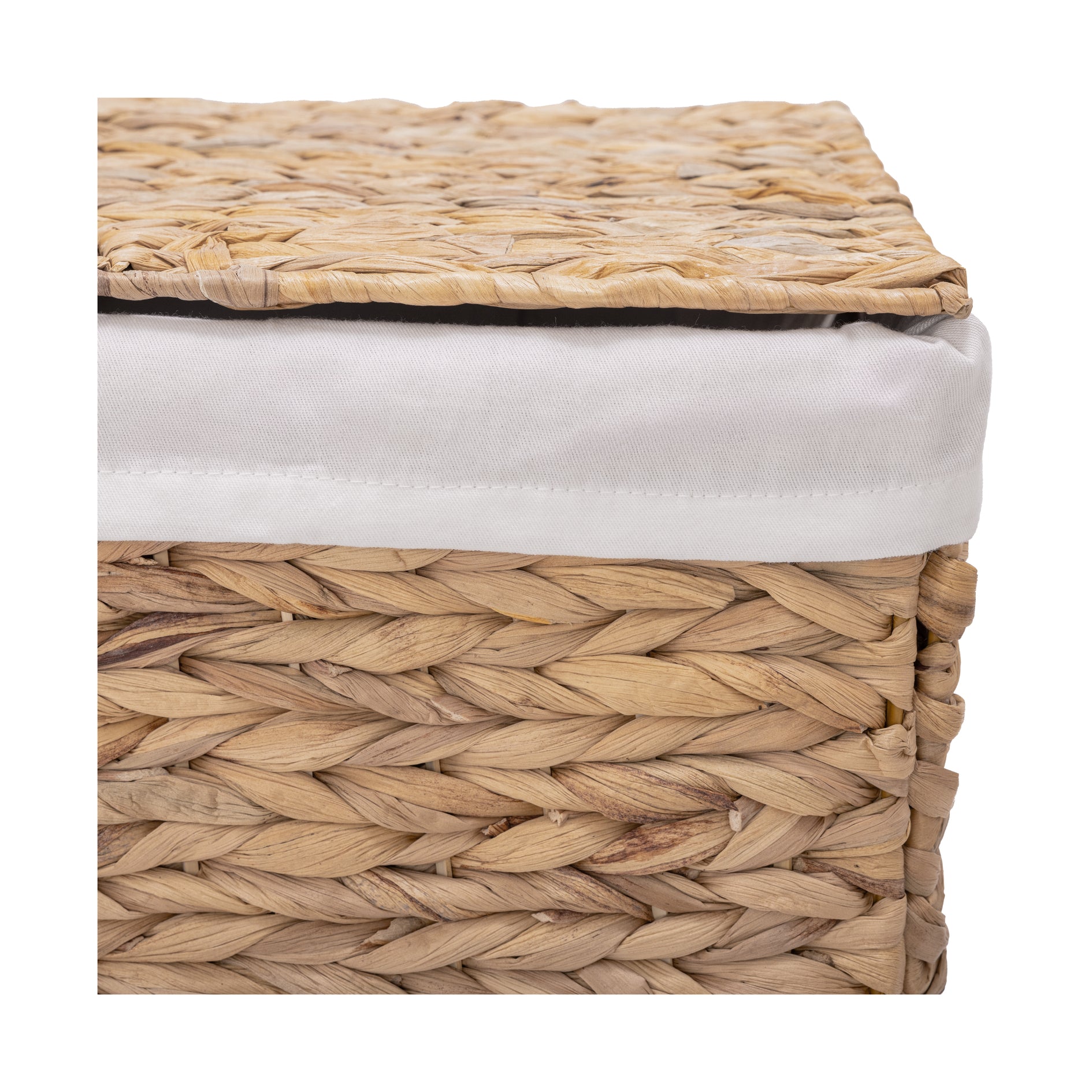 Seville Classics Water Hyacinth Laundry Hamper - Thumbnail 4