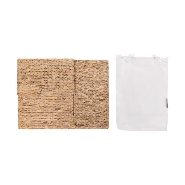 Natural Handwoven Lidded Laundry Hamper
