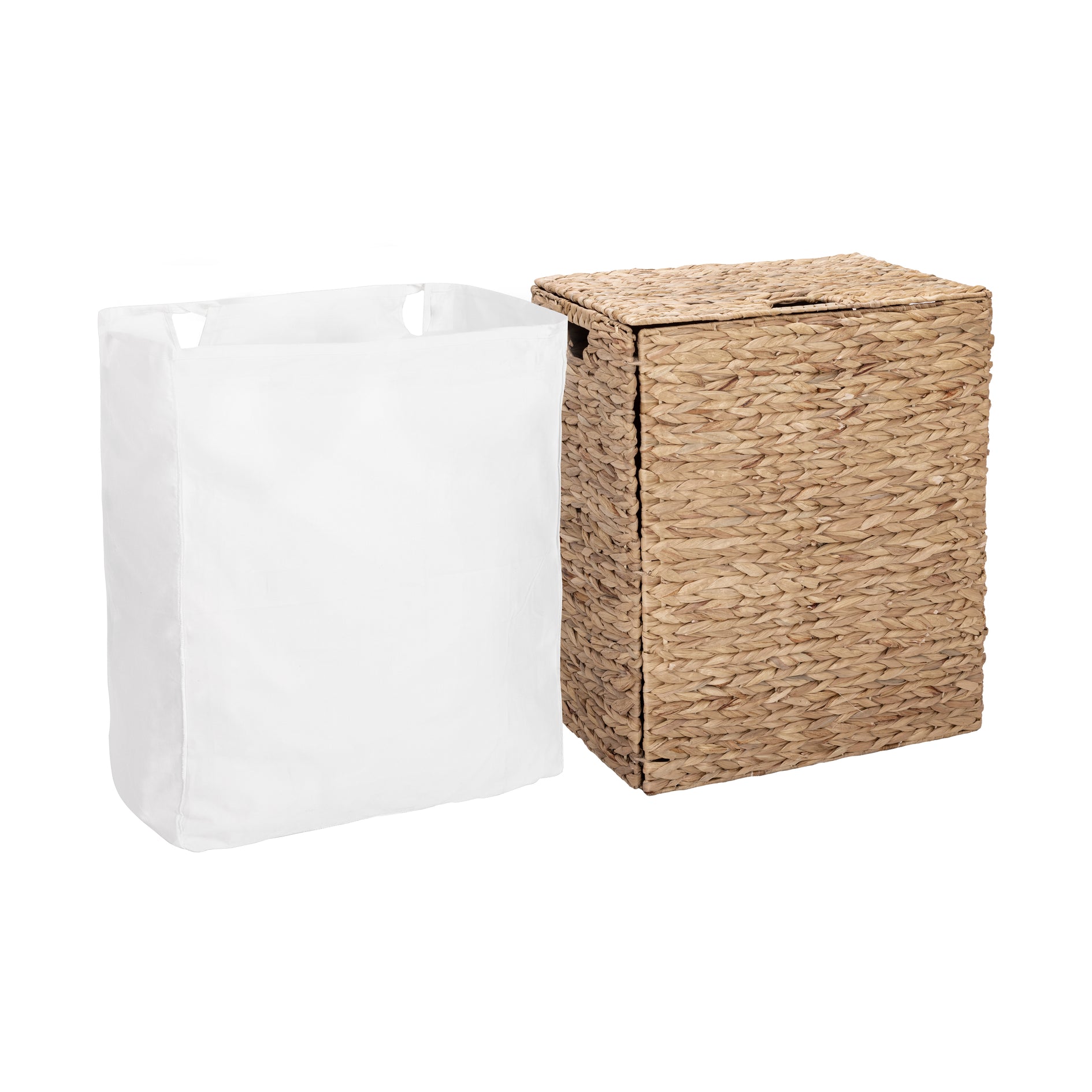 Seville Classics Water Hyacinth Laundry Hamper - Thumbnail 2