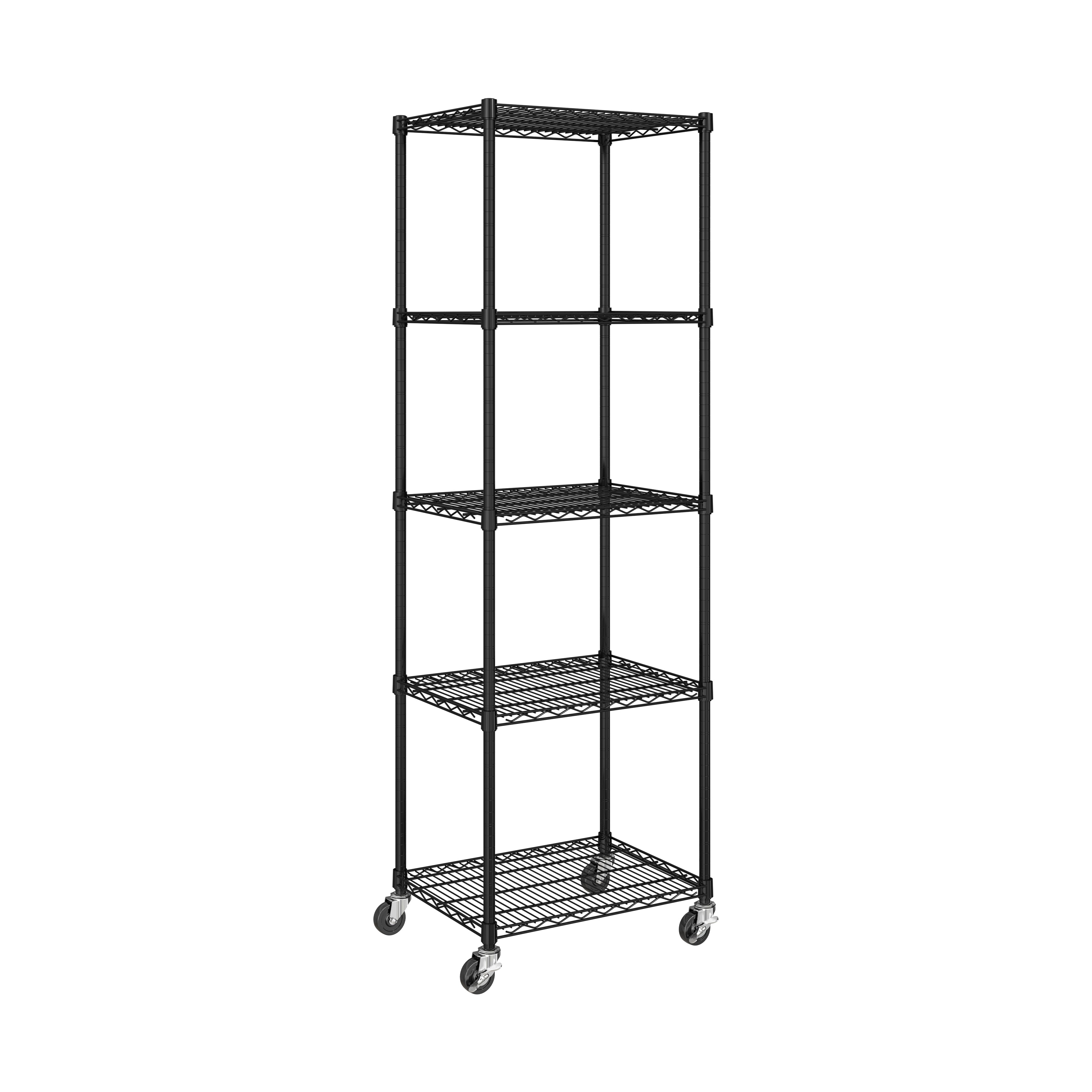 UltraDurable® 5-Tier Steel Shelving, Black | Reliable NSF