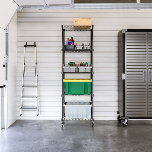 UltraDurable® 5-Tier NSF Steel Shelving, Black