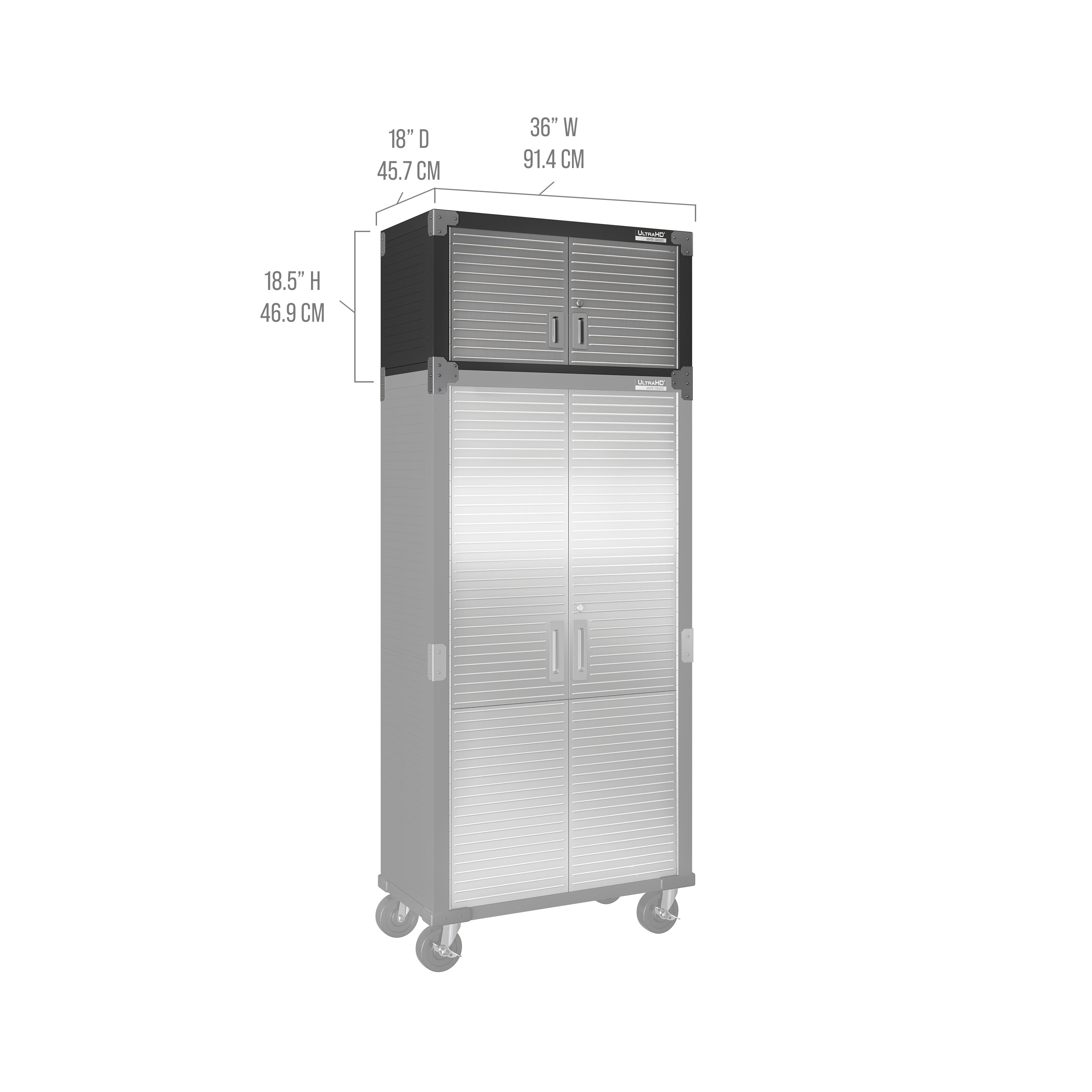 UltraHD® Stacking Top Cabinet, Graphite