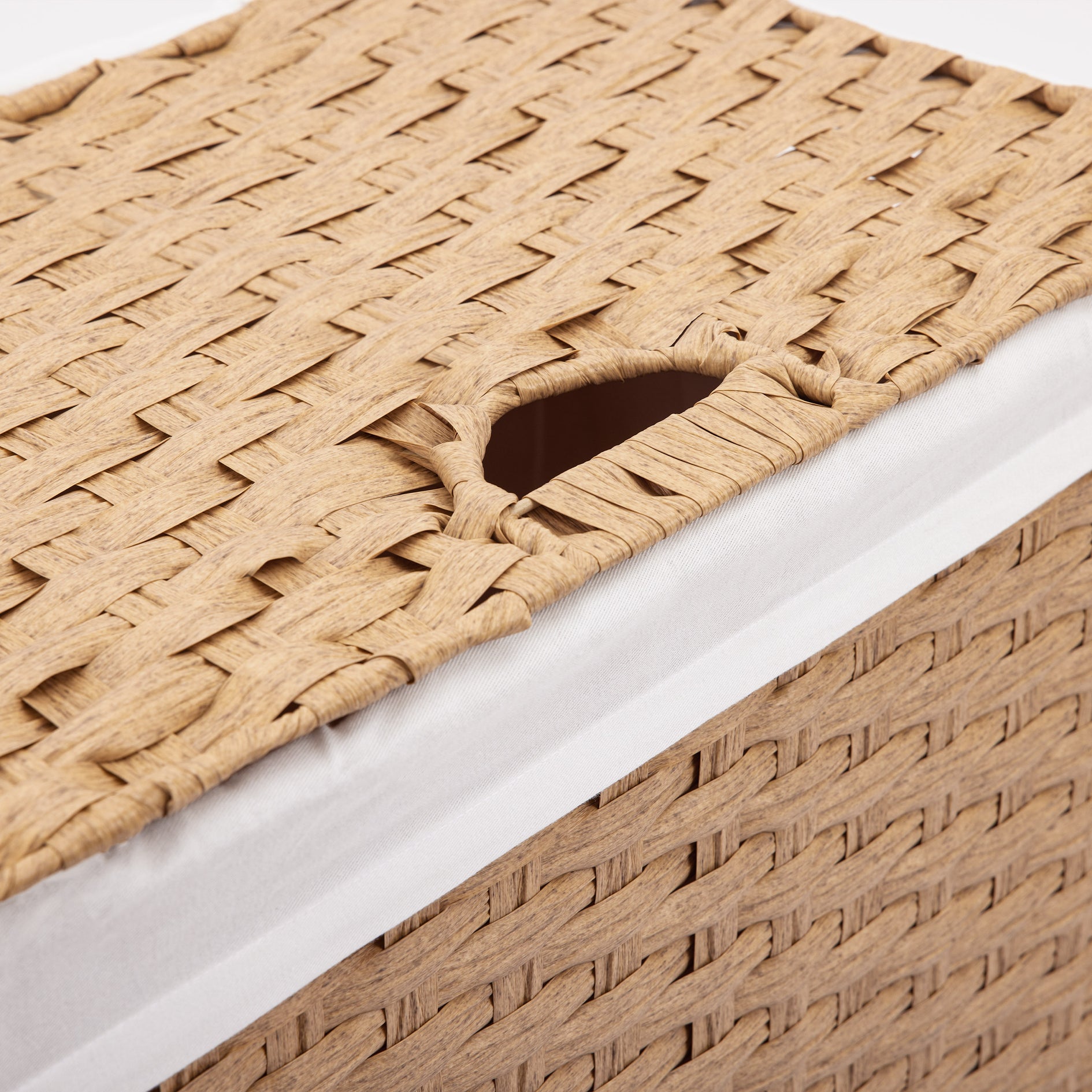 Seville Classics Handwoven Laundry Hamper - Thumbnail 5