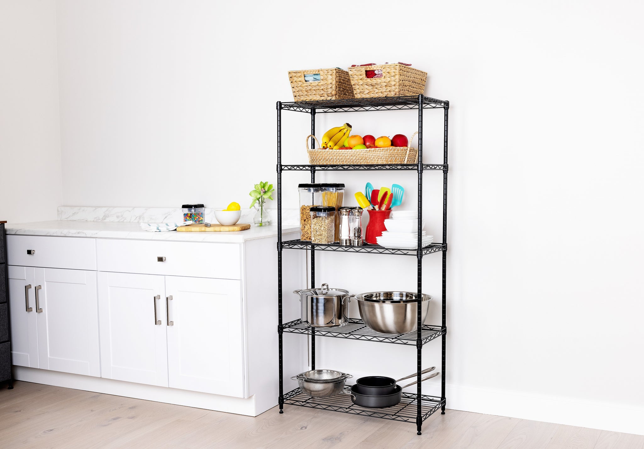 Dkelincs 5-Tier Wire Shelving Unit Adjustable Storage Rack Metal Shelves, 500 lbs Capacity Dkelincs 5-Tier Wire Shelving Unit Adjustable Storage Rack Metal Shelves, 500 lbs Capacity
