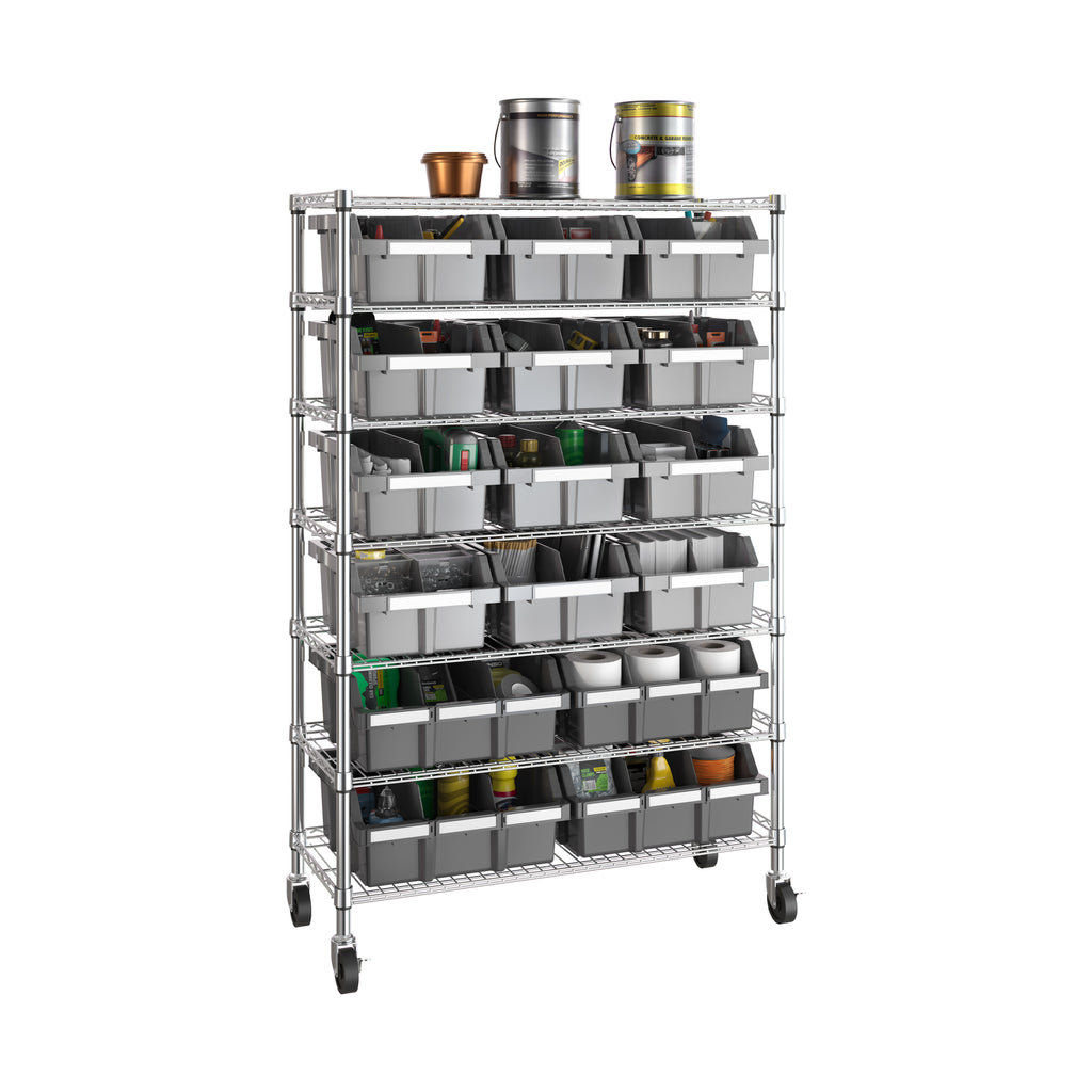 Binary Rack 7-Tier NSF-Certified 16-Bin Rack