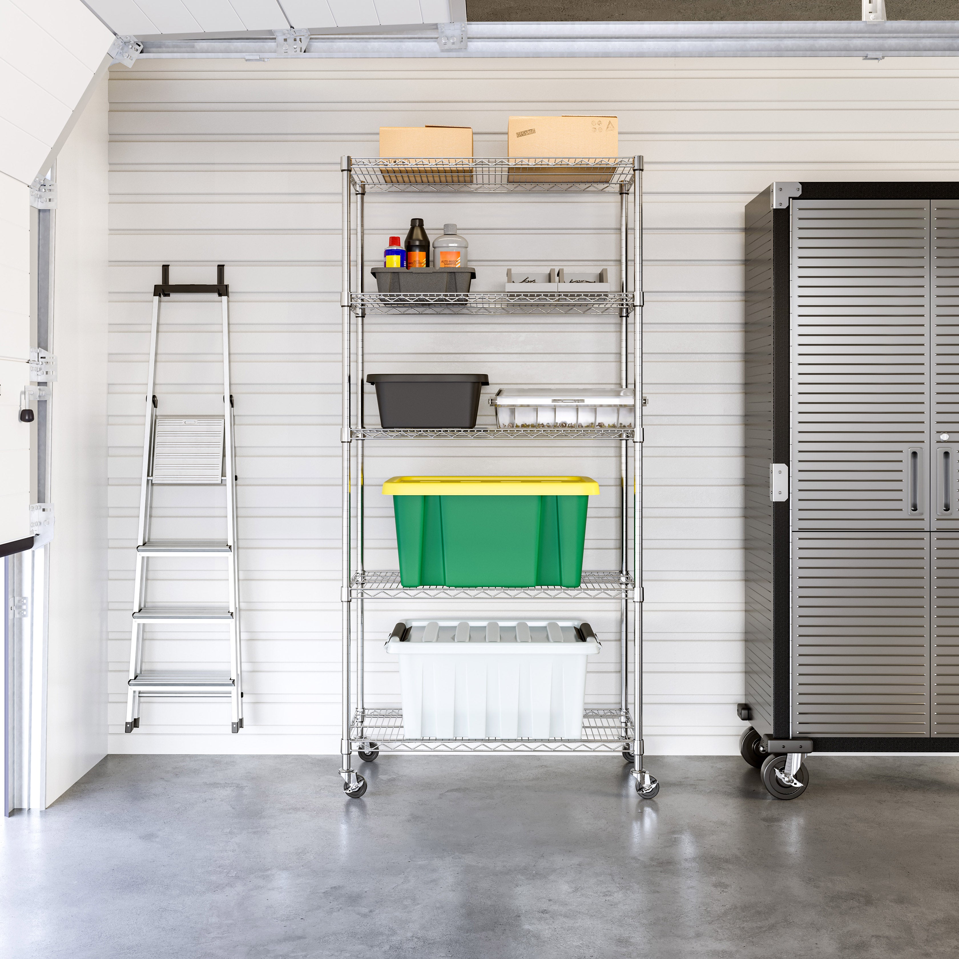UltraDurable® 5-Tier NSF-Certified Steel Shelving
