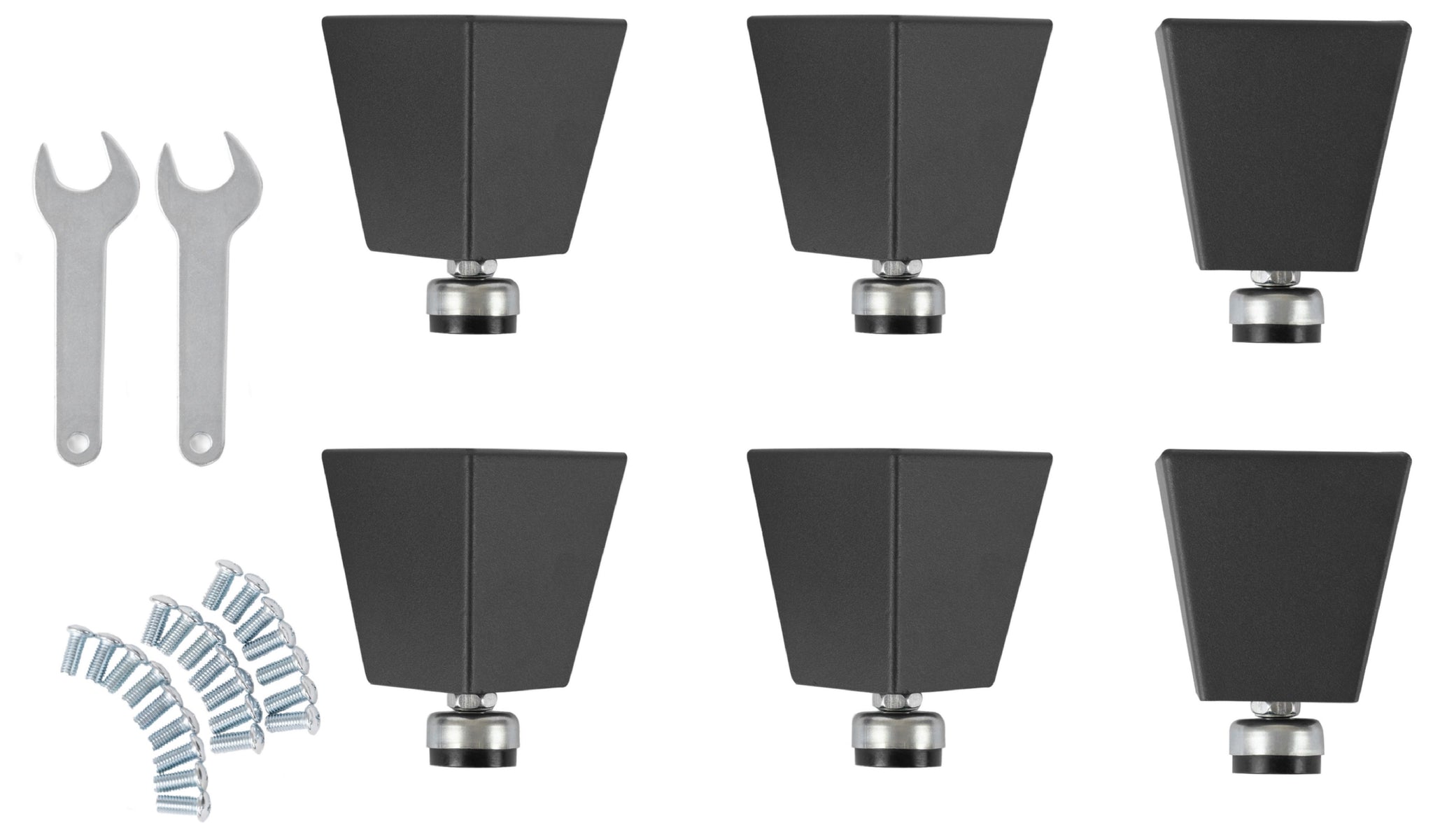 UltraHD® 6" H Steel Leveling Feet with Rubber Base