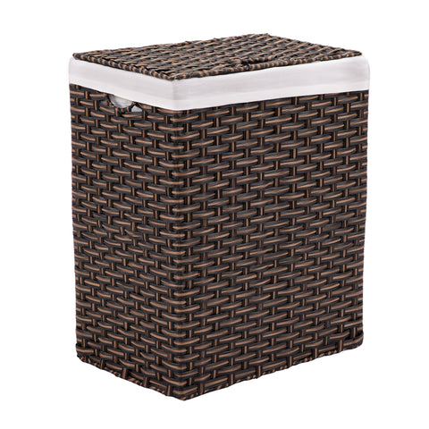 Handwoven Lidded Laundry Hamper