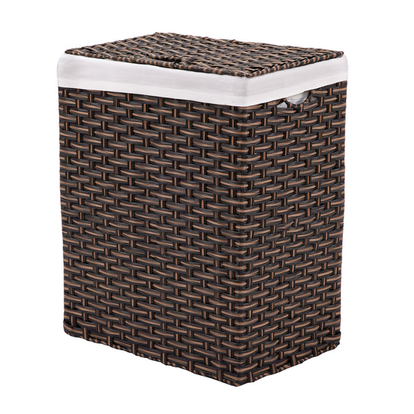 Handwoven Lidded Laundry Hamper