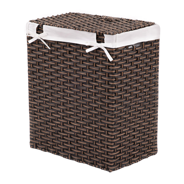 Handwoven Lidded Laundry Hamper