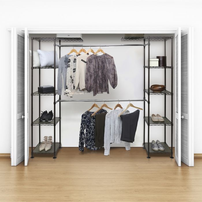 Expandable Walk-In Closet Organizer Kit