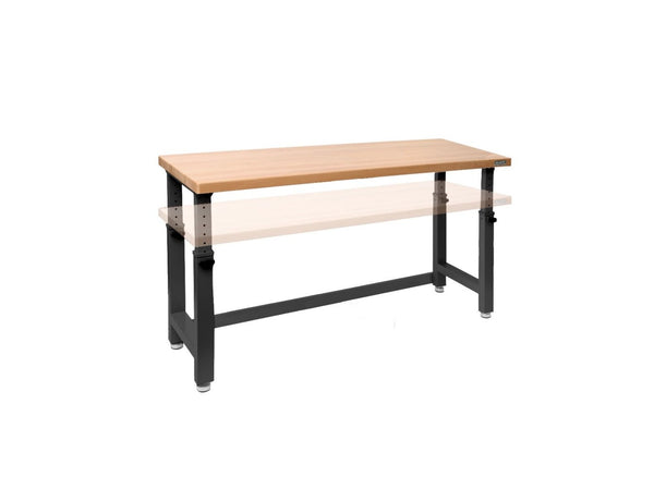 Global Industrial™ Adjustable Height Workbench, 60 x 30, Birch Square Edge, Gray Global Industrial™ Adjustable Height Workbench, 60 x 30, Birch Square Edge, Gray