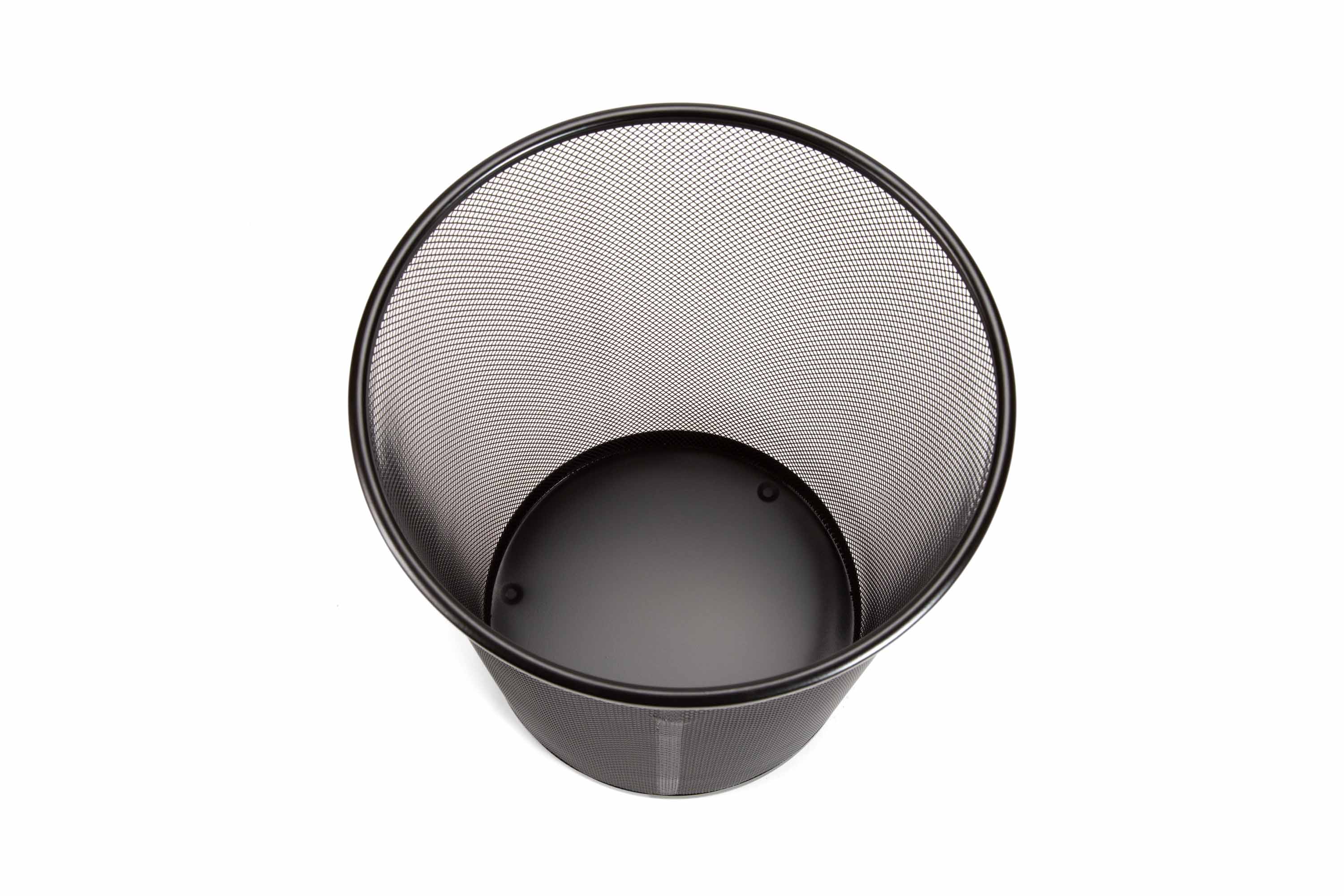 18 Quart Steel Mesh Wastebasket - Black, Removable, Office Or Home Trash Can