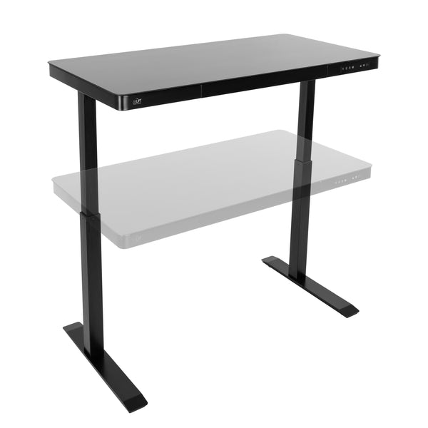 airLIFT® Electric Height-Adjustable Tempered Glass Desk