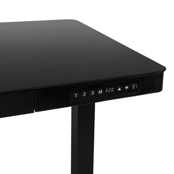 airLIFT® Electric Height-Adjustable Tempered Glass Desk