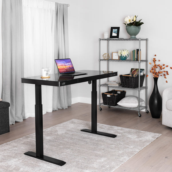 airLIFT® Electric Height-Adjustable Tempered Glass Desk