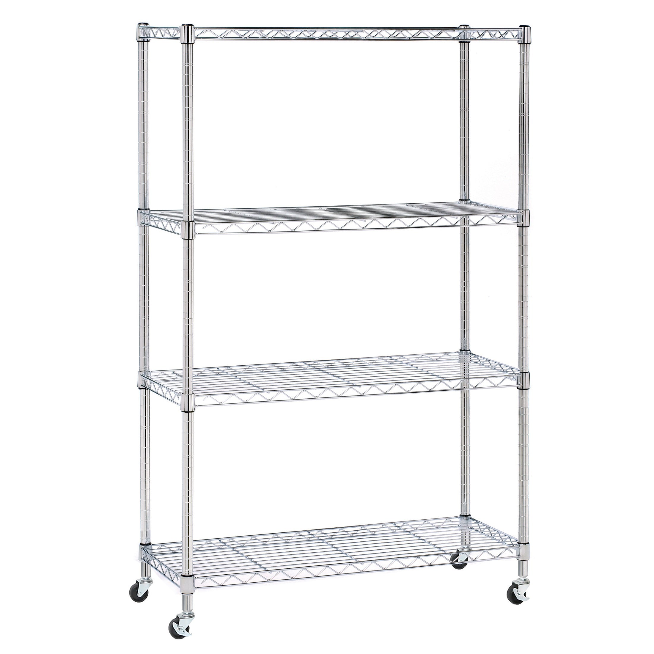  4 Tier Shelving Unit NSF Wire Shelf Metal Large