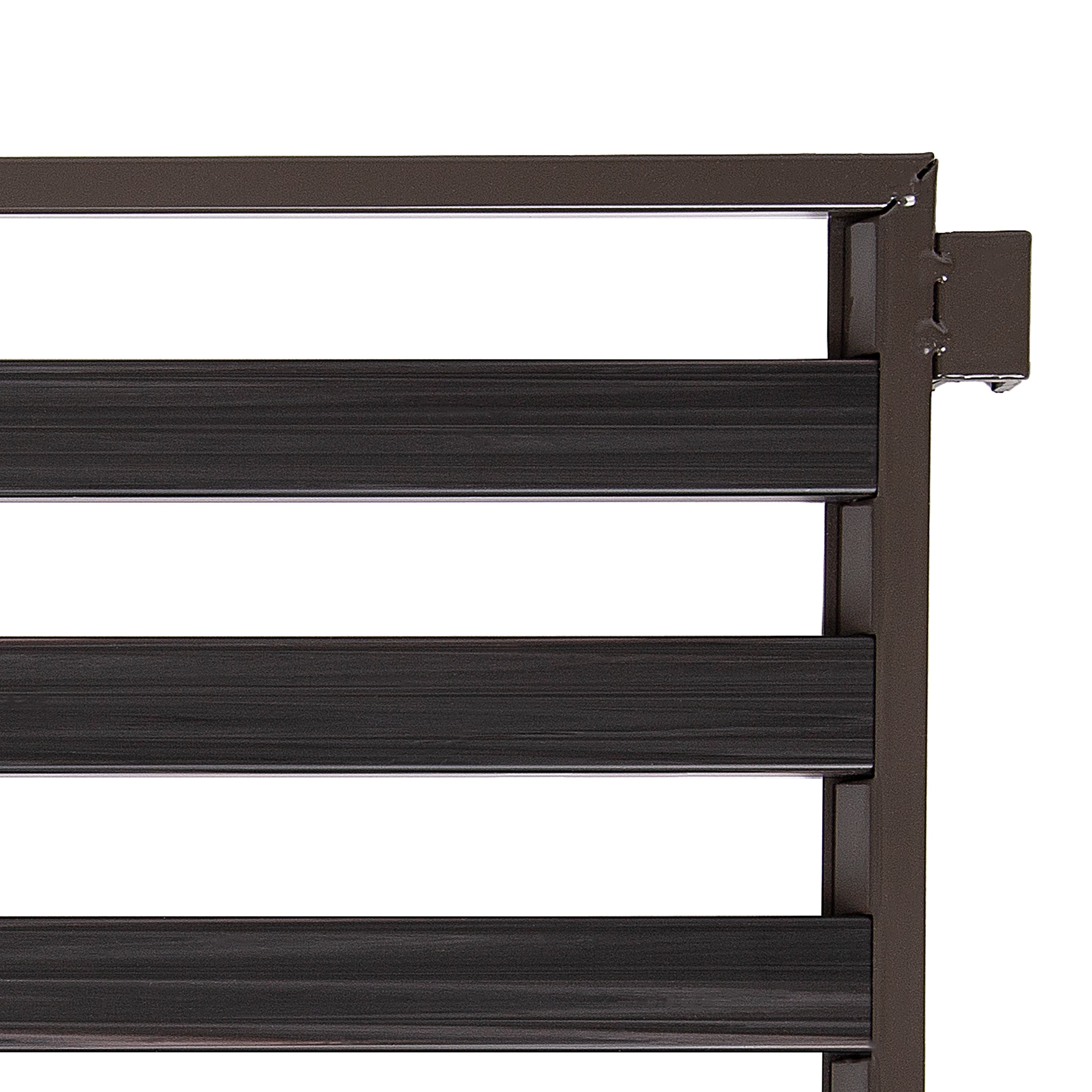 Zapatero Apilable De 2 Unidades Seville Classics - Resina Con Apariencia De Madera, Color Mocha, 6 Niveles, Soporta 40.9 Kg, Fácil Montaje Sin Herramientas | Organizador De Zapatos Para Entrada O Armario