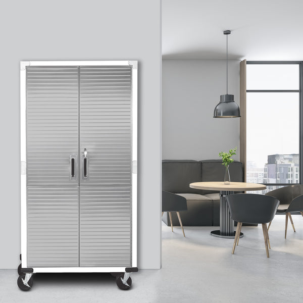 UltraHD® Rolling Storage Cabinet, White
