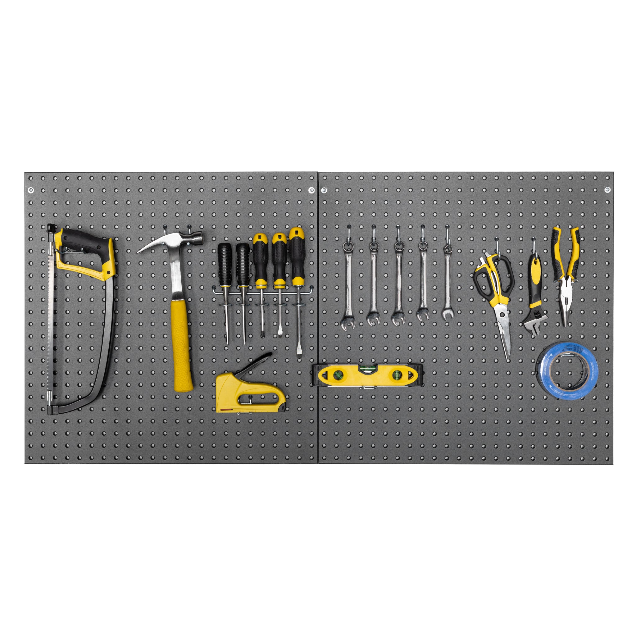 UltraHD® 2-Piece Pegboard Set w/ 23 Piece Hook Assortment, Graphite