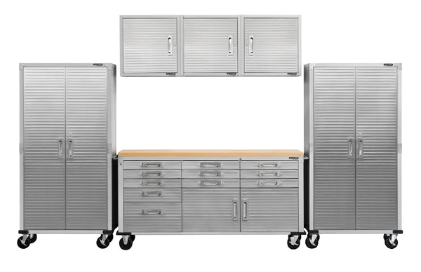 UltraHD® 6-Piece Storage Cabinet System with Rolling Workbench