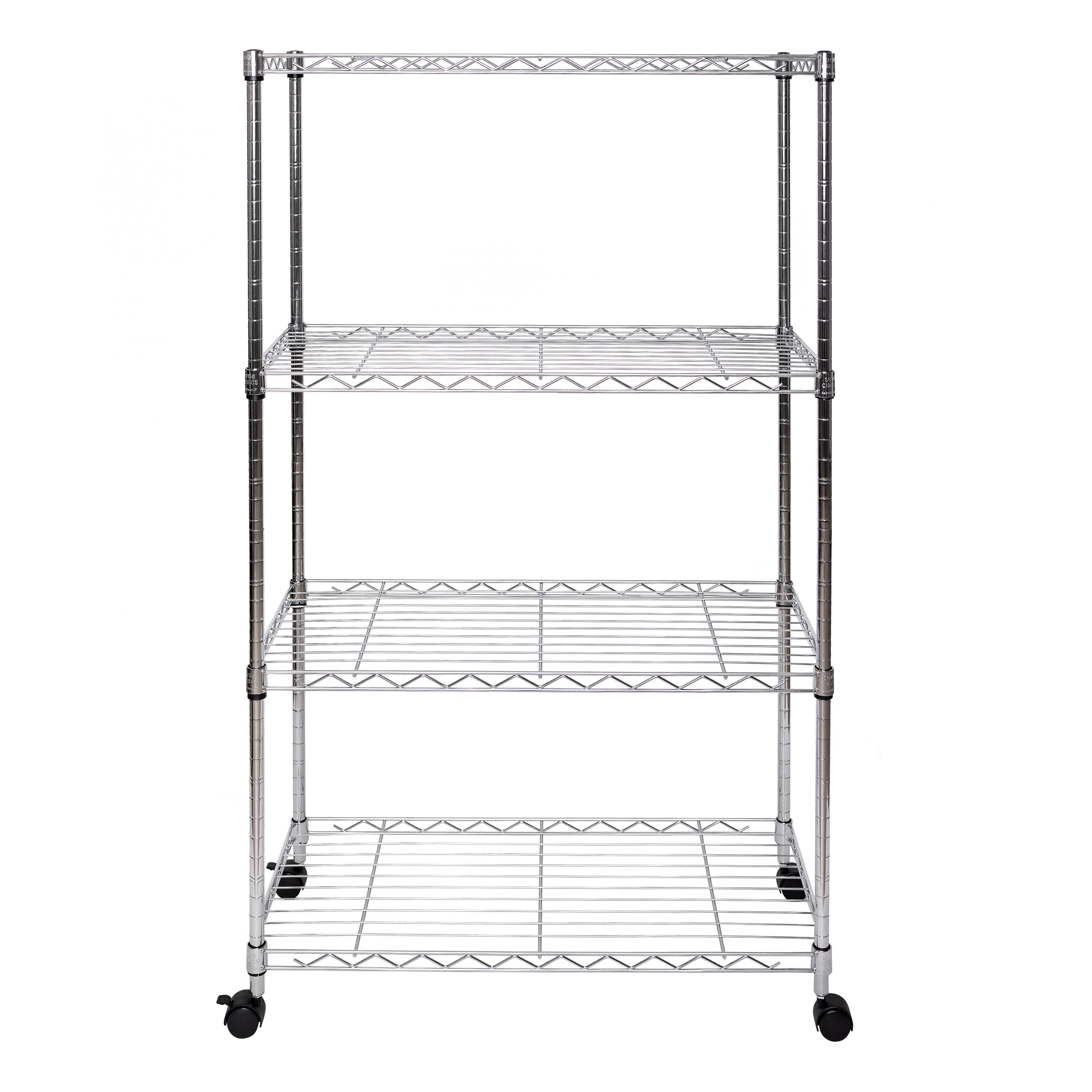 New Style Multi-layer Kitchen Storage Shelves 4-tier Metal Rack Shelf - Buy  Metal Rack,Custom Metal Shelf,Metal Storage Shelf With Wheels Product on