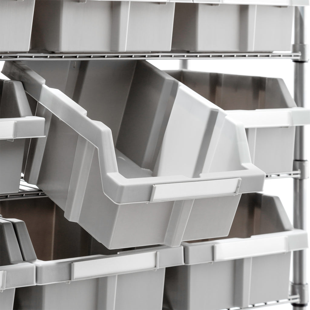 Extra-Wide 7-Tier NSF-Certified 21-Bin Rack
