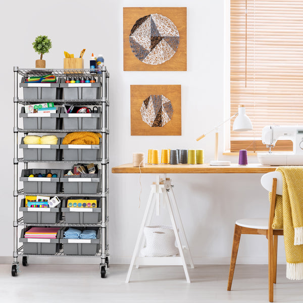 Binary Rack 7-Tier NSF-Certified 12-Bin Rack