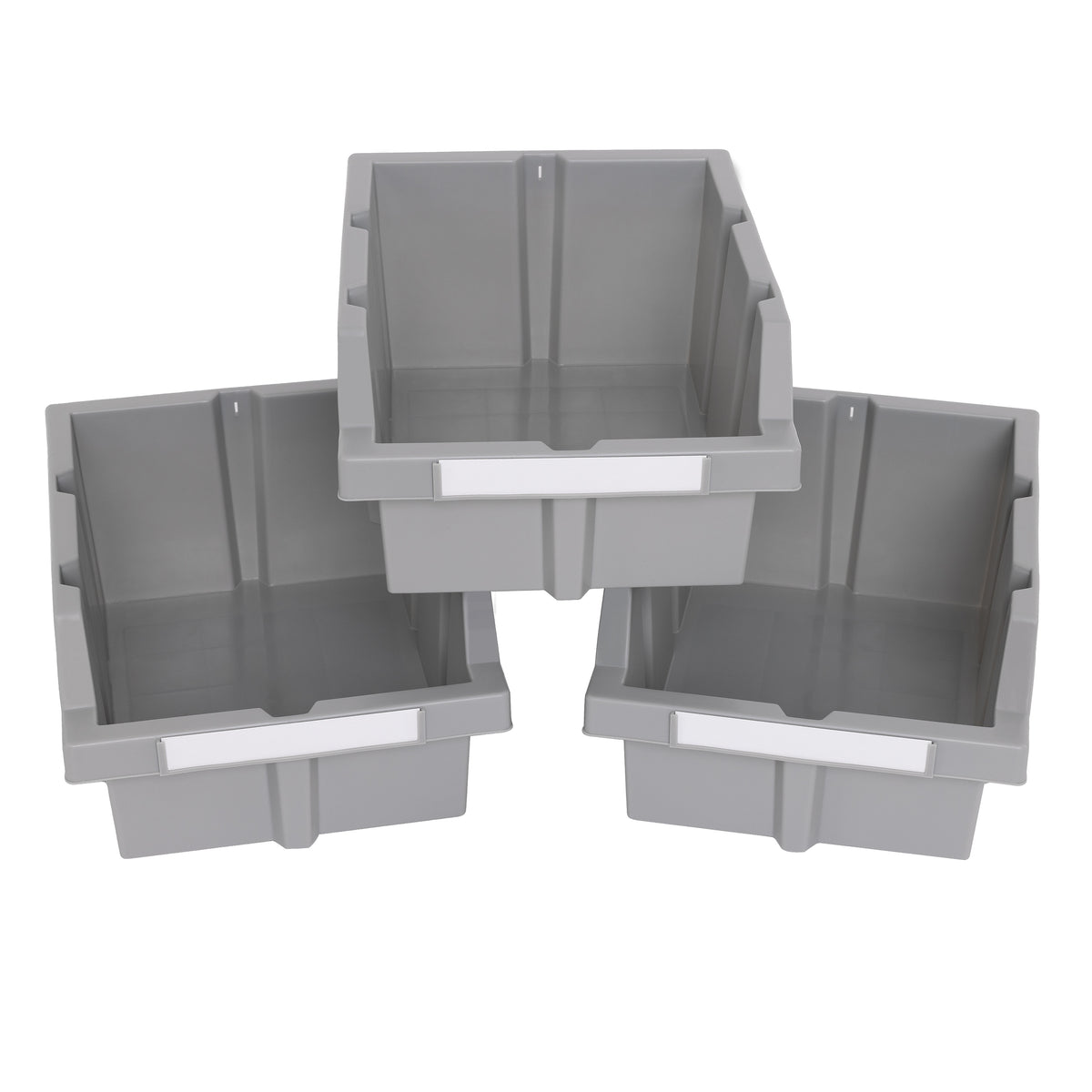 Grey Bins or Dividers for Commercial Bin Rack