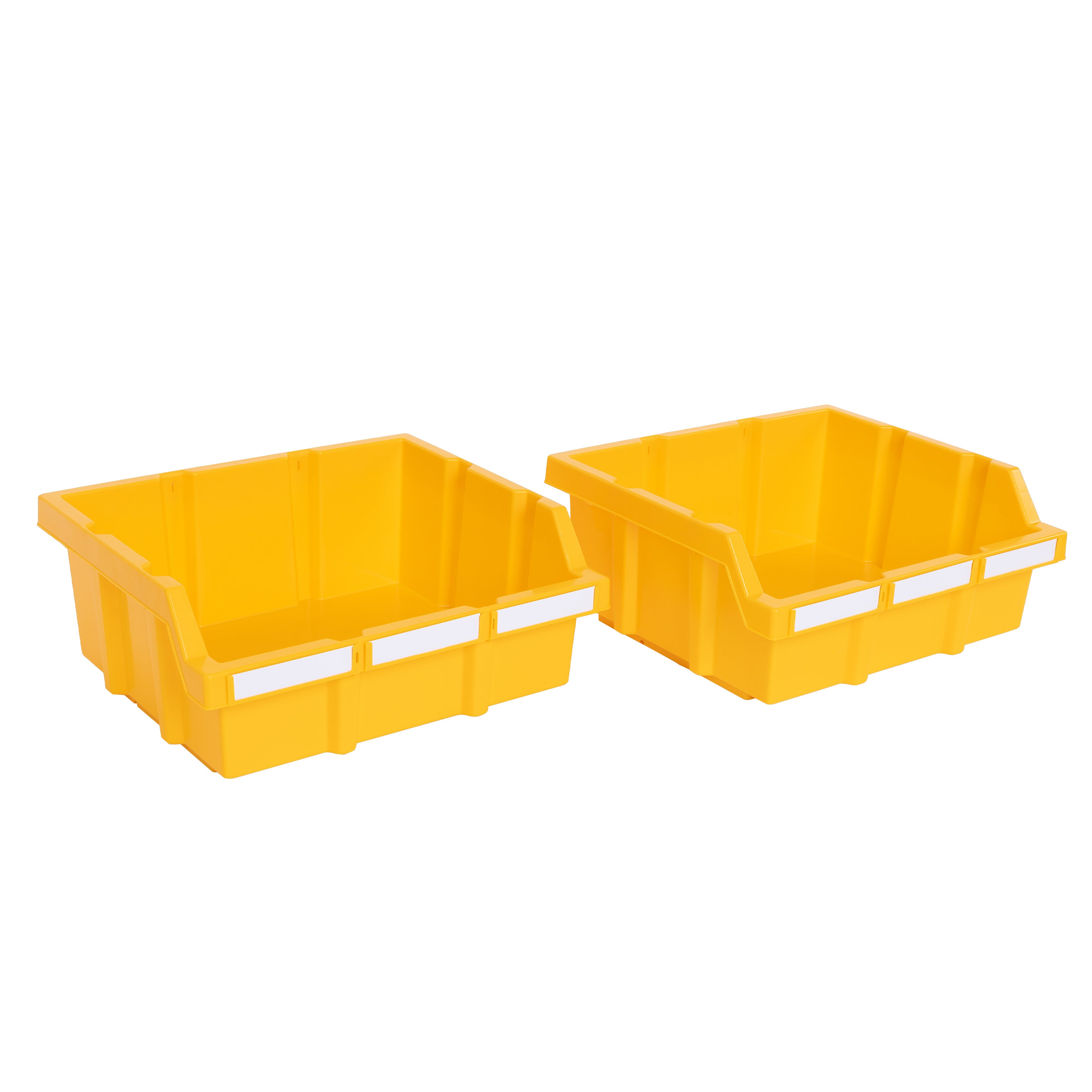 Yellow Bins or Dividers for Commercial Bin Rack