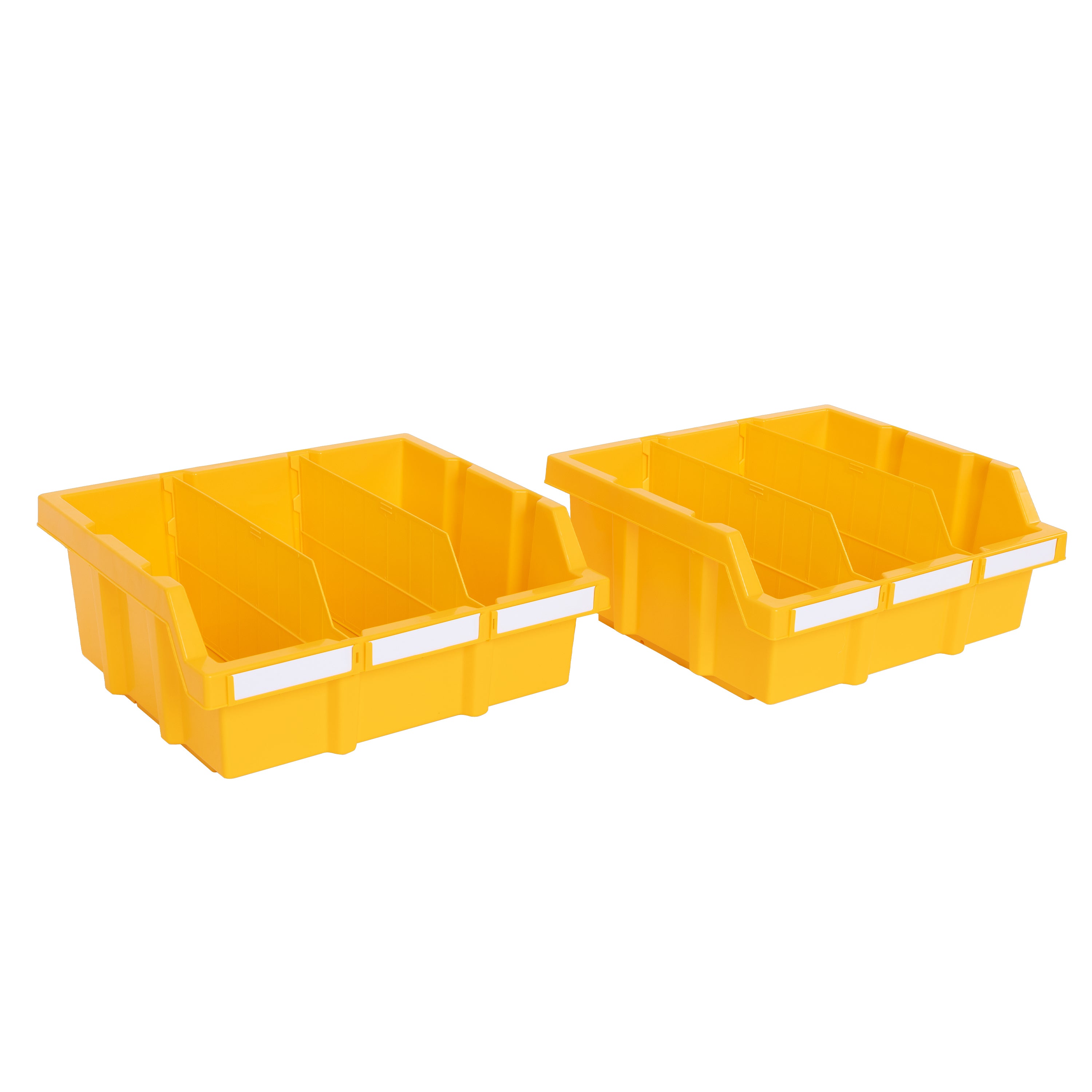 Seville Classics Dividers for Commercial Bin Rack System, 6-Pack, Yellow
