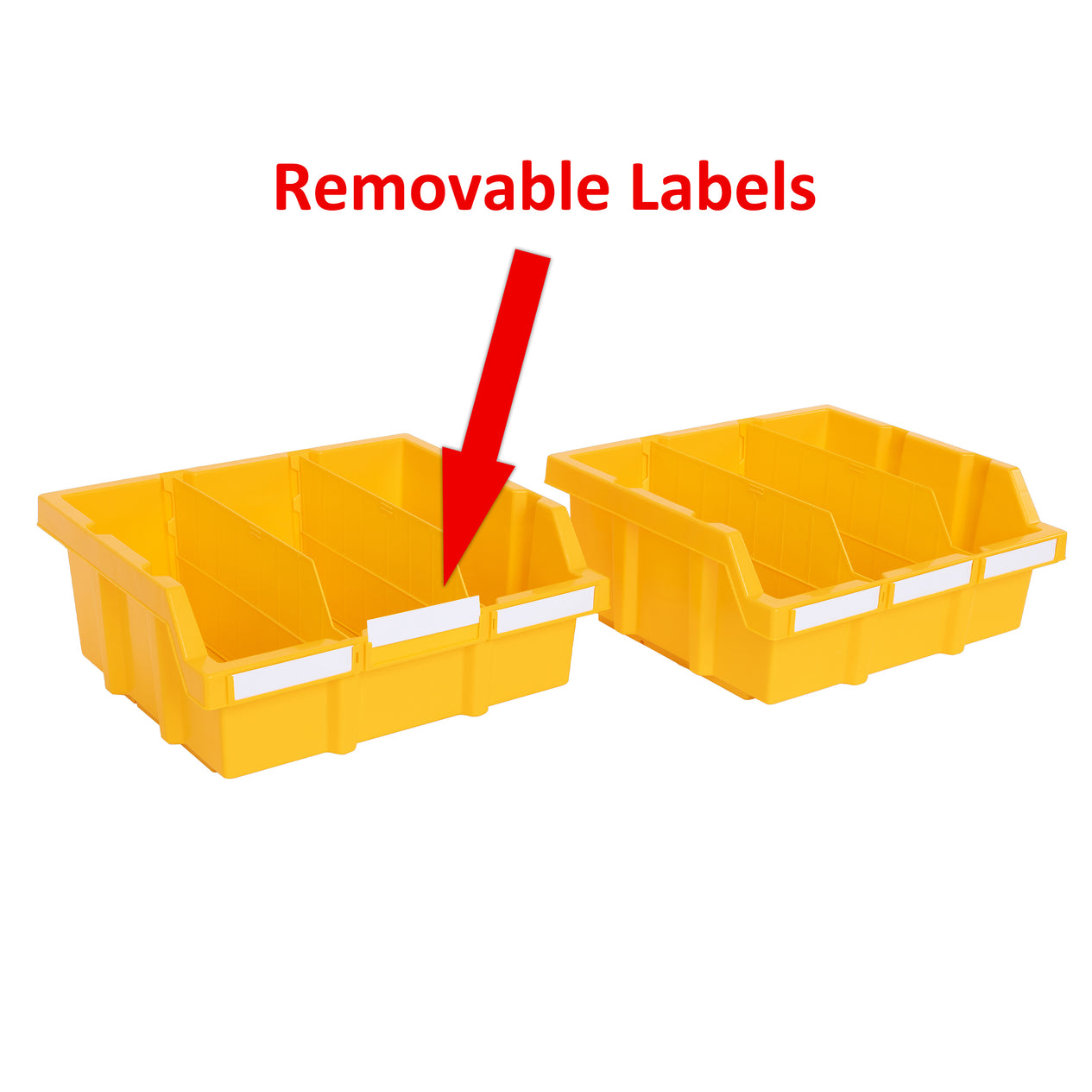 XL Yellow Bins for Commercial Bin Rack (2-Pack)