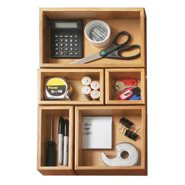 5-Piece Bamboo Storage Set