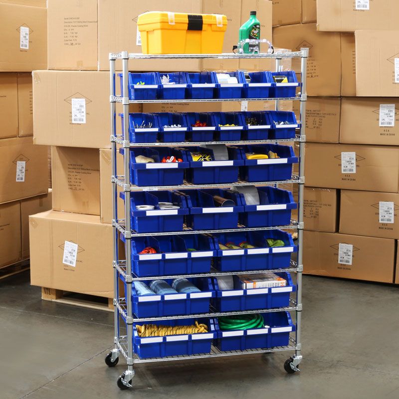 8-Tier NSF-Certified 24-Bin Rack