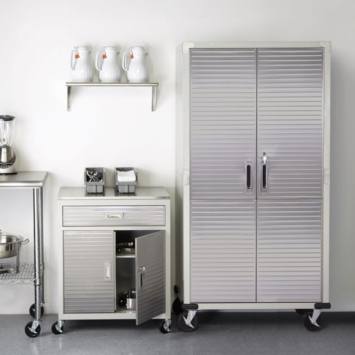 Seville classics ultrahd rolling clearance storage cabinet with drawers