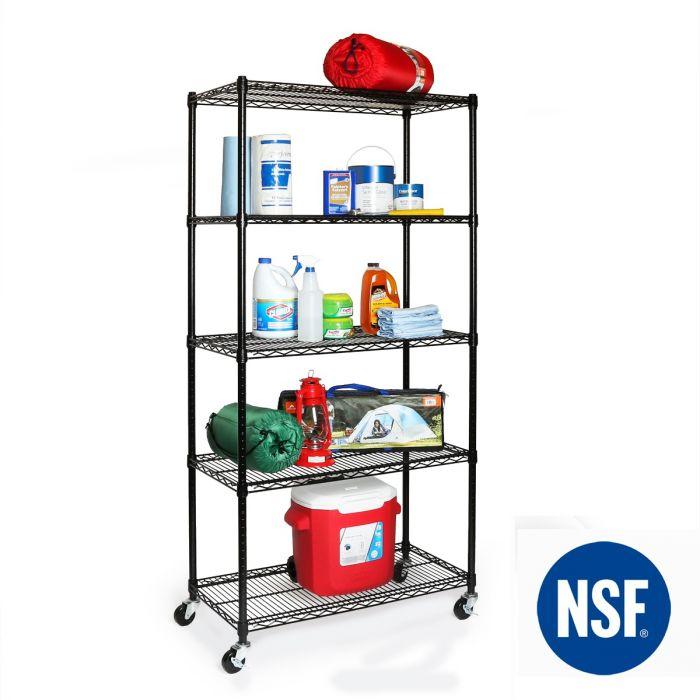 UltraDurable® 5-Tier NSF Steel Shelving – Seville Classics