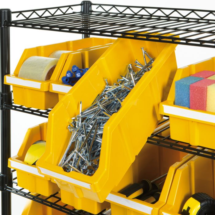 Yellow Bins or Dividers for Commercial Bin Rack Seville Classics