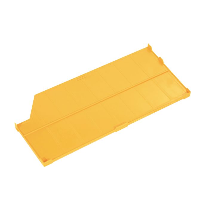 Yellow Bin Rack Dividers for Commercial Bin Rack (6-Pack)